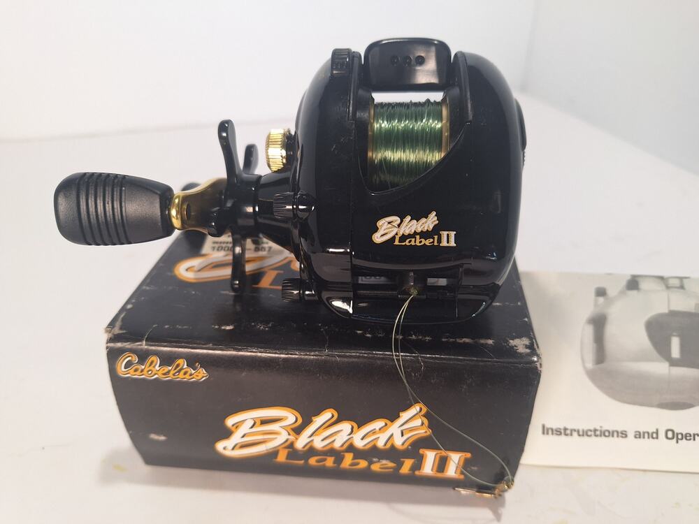 Cabela's Black Label II Baitcasting Reel NOS In Box Magnetic Control - Excellent